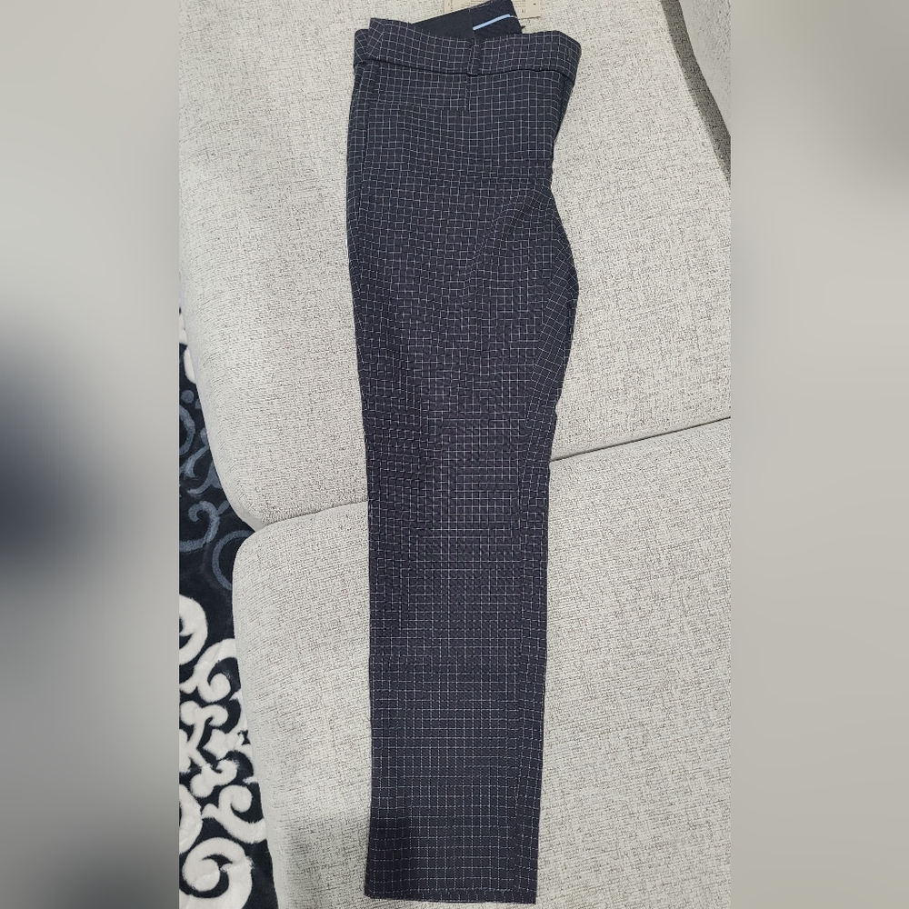 Banana Republic Dark Grey Checkered Pants